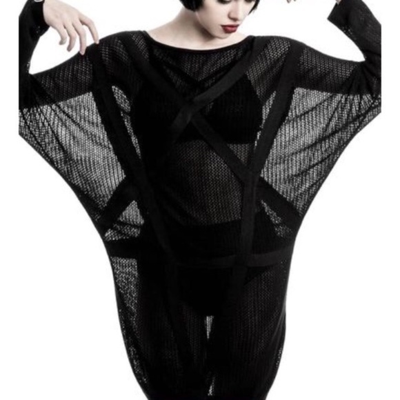 Killstar Dresses & Skirts - KILLSTAR XS Banishment devils detail batwing tunic